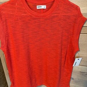 Sonoma Women's Bright Red Short Sleeve Tee